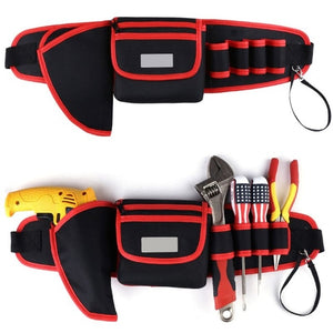 Electrician Drill Tool Bag Waist Pocket Pouch Belt Storage Holder Maintenance Kit