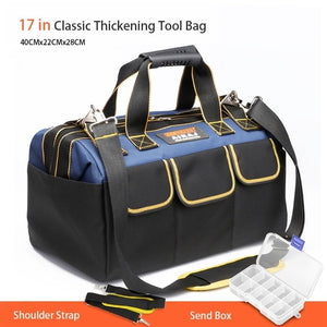 AIRAJ Tool Bag Portable Electrician Bag Multifunction Repair Installation Canvas Large Thicken Tool Bag Work Pocket