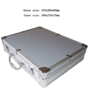 Portable Aluminum Tool Box Safety equipment Toolbox Instrument box Storage Case Suitcase Impact Resistant Case With Sponge