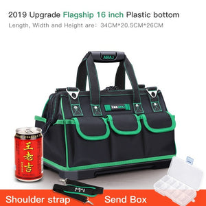 AIRAJ Heightening Large Capacity Tool Bag, Multi-function Electrician Bag, Anti-fall and Wear-resistant Woodworking Bag