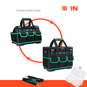 AIRAJ Heightening Large Capacity Tool Bag, Multi-function Electrician Bag, Anti-fall and Wear-resistant Woodworking Bag