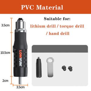 LOMVUM Electric Rivet Nut Gun Drill Riveting Tool Cordless Riveting Drill Adaptor Insert Nut  2.4mm-4.8mm Power Tool Accessorie