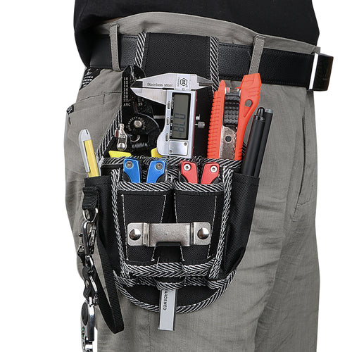 NICEYARD Drill Screwdriver Utility Kit Holder Drill Hammer Storage Waist Pocket Tool Belt Pouch Bag Carpenter Tool Bag