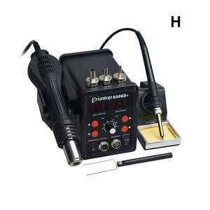 Eruntop 8586D+ Double Digital Display  Electric Soldering Irons +Hot Air Gun Better SMD Rework Station Upgraded 8586 8786 8786D