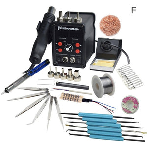 Eruntop 8586D+ Double Digital Display  Electric Soldering Irons +Hot Air Gun Better SMD Rework Station Upgraded 8586 8786 8786D