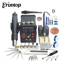 Load image into Gallery viewer, Eruntop 8586D+ Double Digital Display  Electric Soldering Irons +Hot Air Gun Better SMD Rework Station Upgraded 8586 8786 8786D