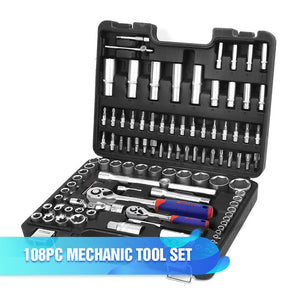 Other Hand Tools Socket Wrench Car Repair Spanner Set Key Ratchet Tool  Set.universal Kit. 221207