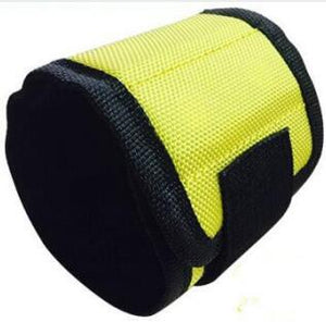 Magnetic Wristband Portable Tool Bag with 3 Magnet Electrician Wrist Tool Belt Screws Nails Drill Bits Bracelet for Repair Tool