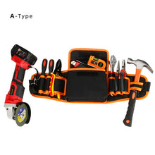 Load image into Gallery viewer, Multi-functional Electrician Tools Bag Waist Pouch Belt Storage Holder Organizer Garden Tool Kits Waist Packs Oxford Cloth