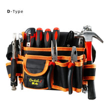 Load image into Gallery viewer, Multi-functional Electrician Tools Bag Waist Pouch Belt Storage Holder Organizer Garden Tool Kits Waist Packs Oxford Cloth