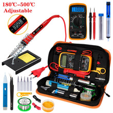 Load image into Gallery viewer, Handskit Temperature Electric Soldering Iron Kit 110V 220V 80W Soldering Iron kit With Multimeter  Welding Tool Kits