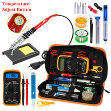 Load image into Gallery viewer, Handskit Temperature Electric Soldering Iron Kit 110V 220V 80W Soldering Iron kit With Multimeter  Welding Tool Kits