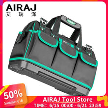 Load image into Gallery viewer, AIRAJ Tool Bag Portable Electrician Bag Multifunction Repair Installation Canvas Large Thicken Tool Bag Work Pocket