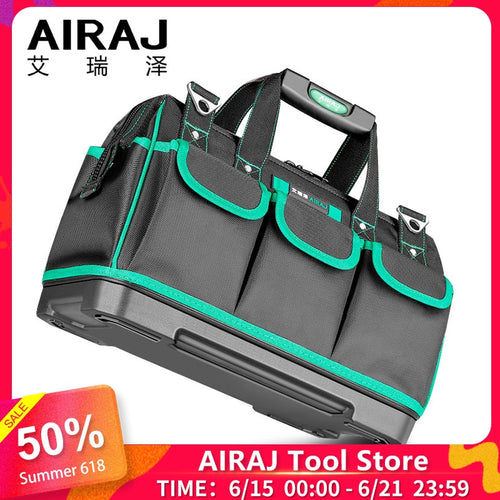 AIRAJ Tool Bag Portable Electrician Bag Multifunction Repair Installation Canvas Large Thicken Tool Bag Work Pocket