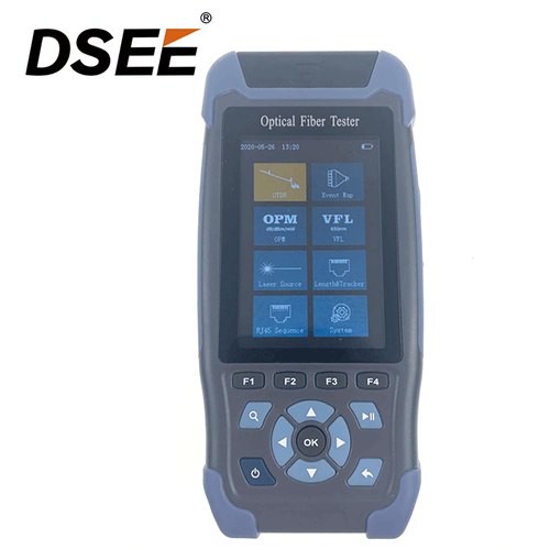 1310 1550nm 24/22dB 60KM handheld smart mini pro 9 in 1 multifunction fiber optic OTDR with cooper ethernet tester