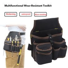 Load image into Gallery viewer, Belt Waist Pocket Case High Capacity Tool Bag Waist Pockets Electrician Tool Bag Oganizer Carrying Pouch Tools Bag