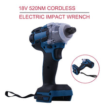 Load image into Gallery viewer, 18V 520Nm Electric Rechargeable Brushless Impact Wrench Cordless 1/2 Socket Wrench Power Tool For Makita Battery DTW285Z