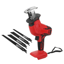 Load image into Gallery viewer, Mini Electric Saw Cordless Reciprocating Saw Woodworking Cutting DIY Power Saws Tool with 4 Saw Blades for 18V Makita Battery