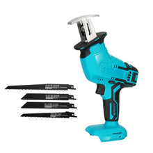 Load image into Gallery viewer, Mini Electric Saw Cordless Reciprocating Saw Woodworking Cutting DIY Power Saws Tool with 4 Saw Blades for 18V Makita Battery