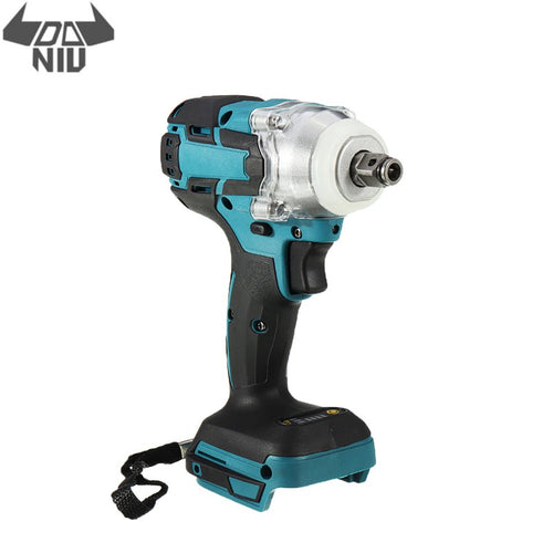 DANIU Electric Cordless Wrench Brushless Impact 18V 520N.m Stepless Speed Change Switch Adapted To 18V Makita battery