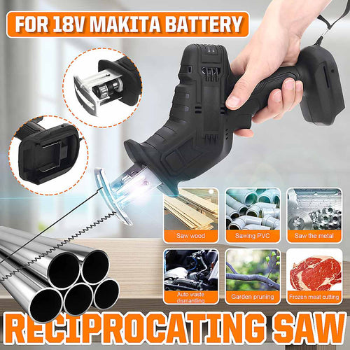 Electric Saw 18V Cordless Reciprocating Saw Metal Cutting Wood Cutting Tool For Makita 18V Battery