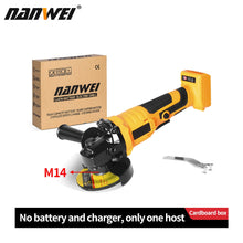 Load image into Gallery viewer, 125mm Brushless angle grinder without battery applicable to the battery of Makita