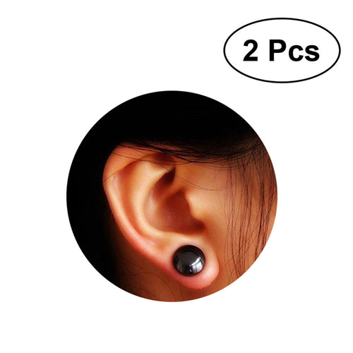 1 Pair of Women Girls Bio Magnetic Slimming Healthcare Ear Stickers Earrings Acupoints Loss Weight Wearing