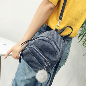 Women Leather Backpacks Schoolbags Travel Shoulder Bag